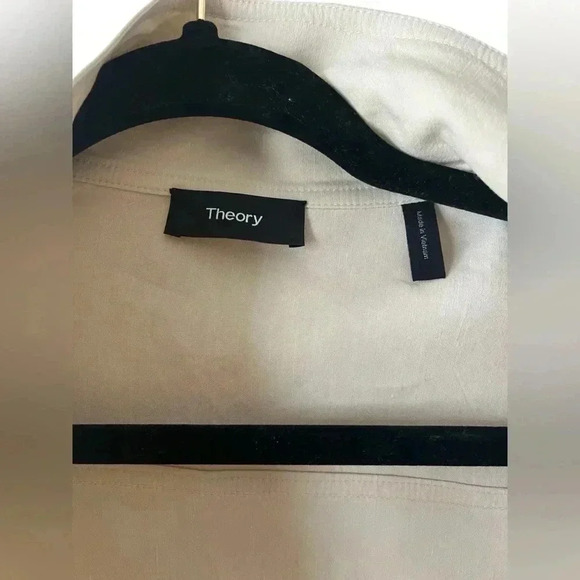 Theory Womens Utility Anorak Jacket in Good Linen Size M - Picture 5 of 8